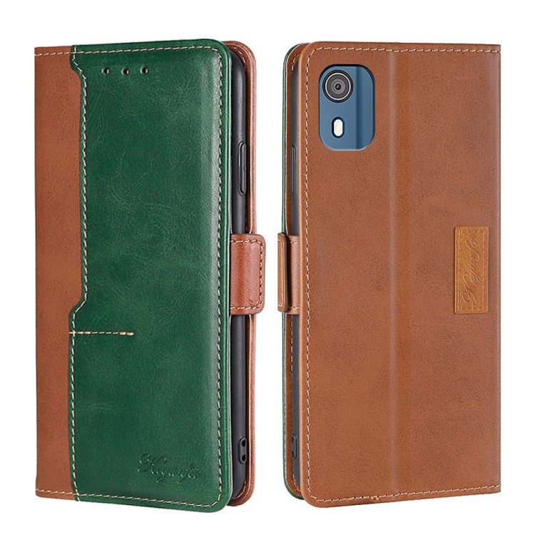 Contrast Color Side Buckle Leather Phone Case My Store