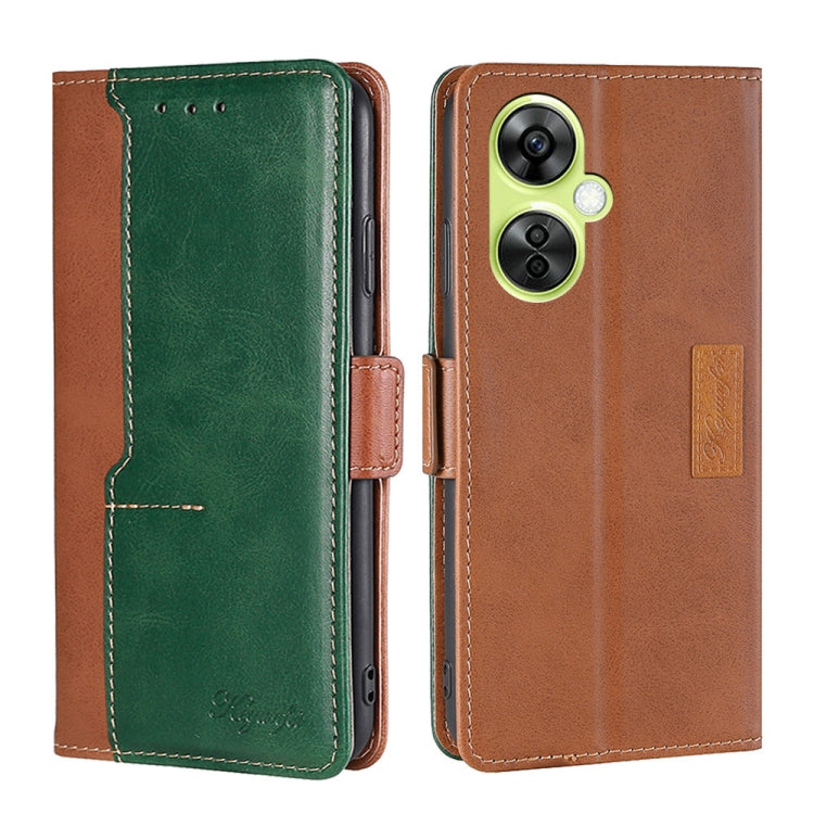 Contrast Color Side Buckle Leather Phone Case My Store