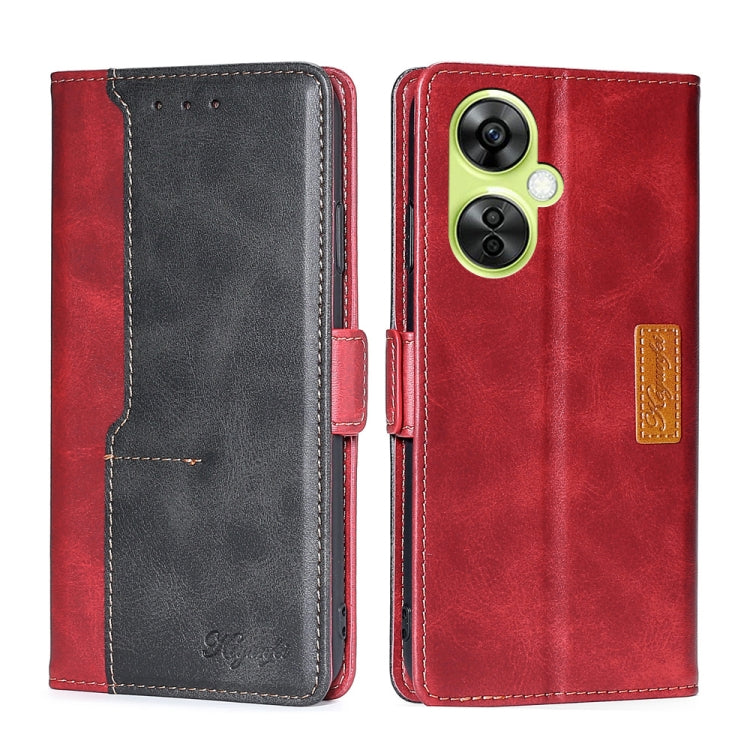 Contrast Color Side Buckle Leather Phone Case My Store