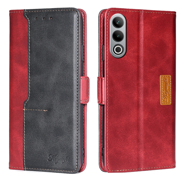 Contrast Color Side Buckle Leather Phone Case My Store