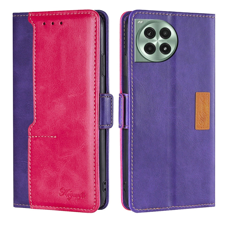 Contrast Color Side Buckle Leather Phone Case My Store