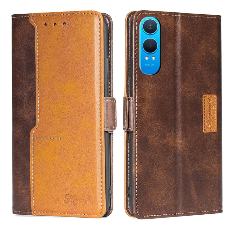 Contrast Color Side Buckle Leather Phone Case My Store