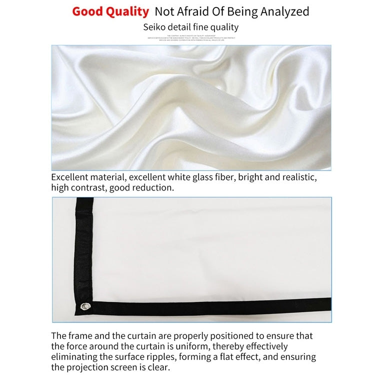 Simple Folding Thin Polyester Projector Film Curtain Reluova