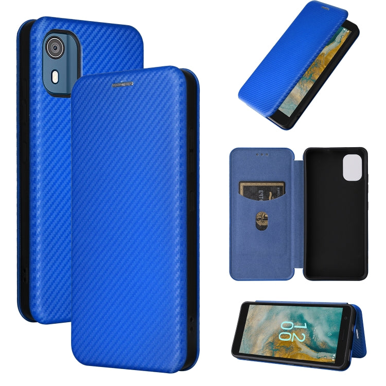 Carbon Fiber Texture Flip Leather Phone Case