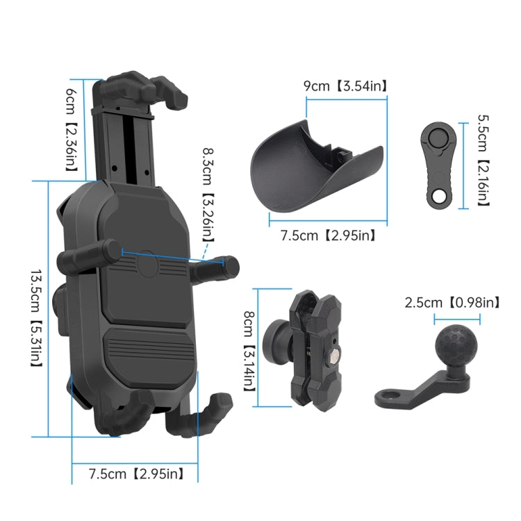 WUPP CS-1848A1 Motorcycle Shock Absorption Riding Phone Holder ÎҵÄÉ̵ê