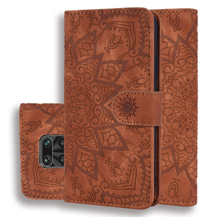 Embossed Sunflower Pattern Horizontal Flip PU Leather Case with Holder & Card Slots & Wallet & Lanyard My Store