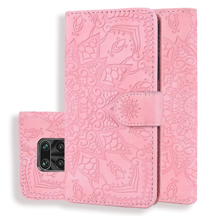 Embossed Sunflower Pattern Horizontal Flip PU Leather Case with Holder & Card Slots & Wallet & Lanyard My Store