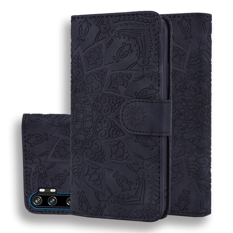 Embossed Sunflower Pattern Horizontal Flip PU Leather Case with Holder & Card Slots & Wallet & Lanyard My Store