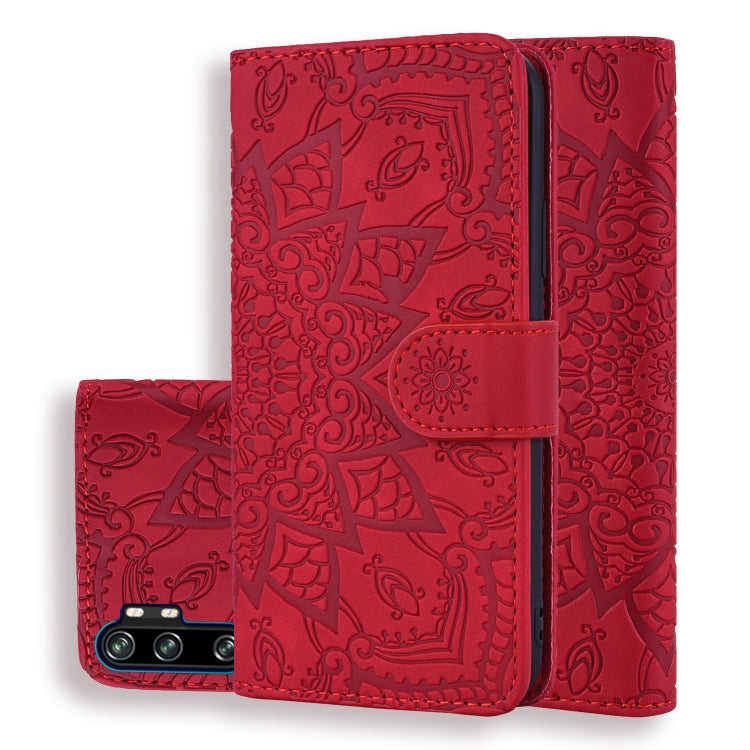 Embossed Sunflower Pattern Horizontal Flip PU Leather Case with Holder & Card Slots & Wallet & Lanyard My Store