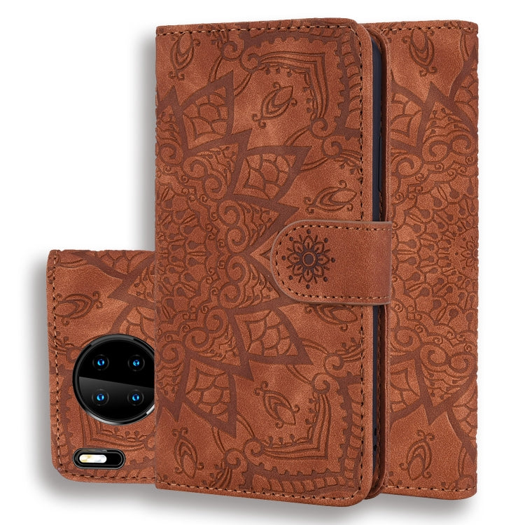 Embossed Sunflower Pattern Horizontal Flip PU Leather Case with Holder & Card Slots & Wallet & Lanyard My Store