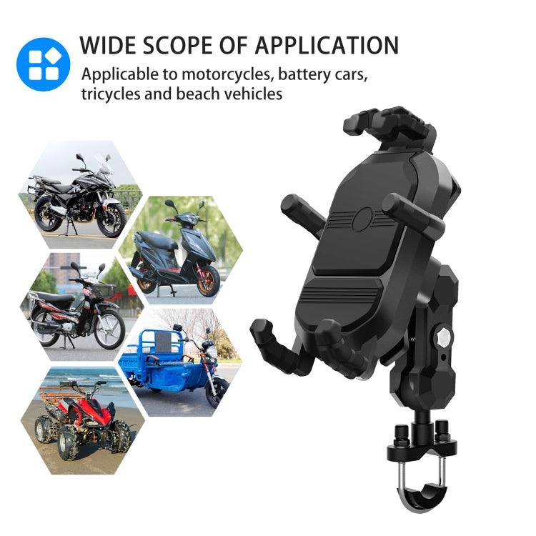 WUPP CS-1848A2 Motorcycle Shock Absorption Riding Phone Holder