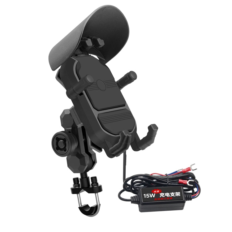 WUPP CS-1848B2 15W Motorcycle Wireless Fast Charging Phone Navigation Holder ÎҵÄÉ̵ê