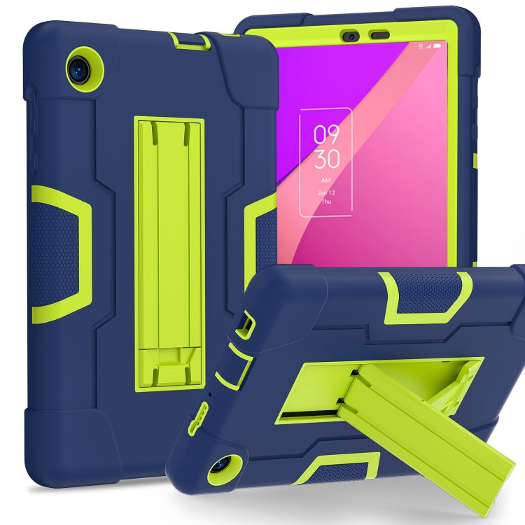 Contrast Color Silicone Hybrid PC Tablet Case with Holder My Store