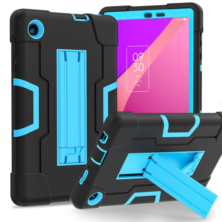 Contrast Color Silicone Hybrid PC Tablet Case with Holder My Store