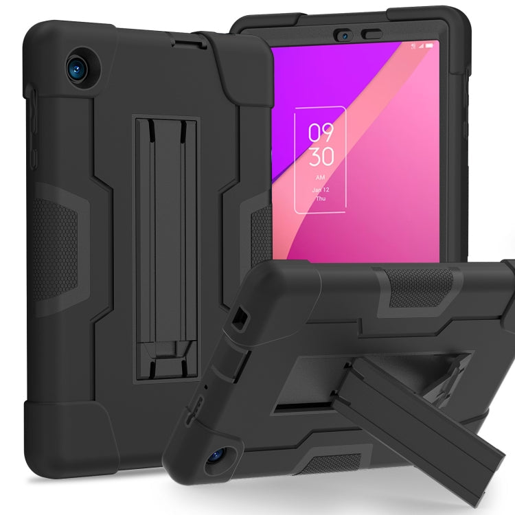 Contrast Color Silicone Hybrid PC Tablet Case with Holder My Store