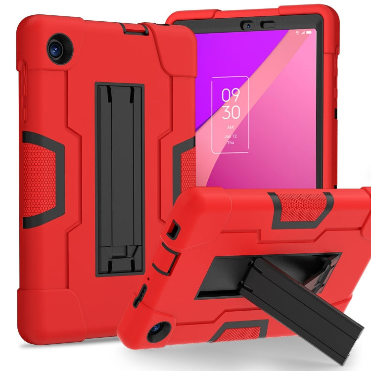 Contrast Color Silicone Hybrid PC Tablet Case with Holder My Store