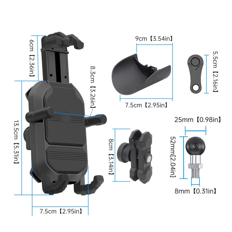 WUPP ZH-1848A1 Motorcycle Shock Absorption Riding Phone Navigation Holder ÎҵÄÉ̵ê