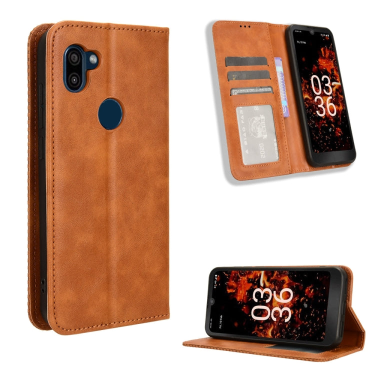 Magnetic Buckle Retro Texture Leather Phone Case My Store