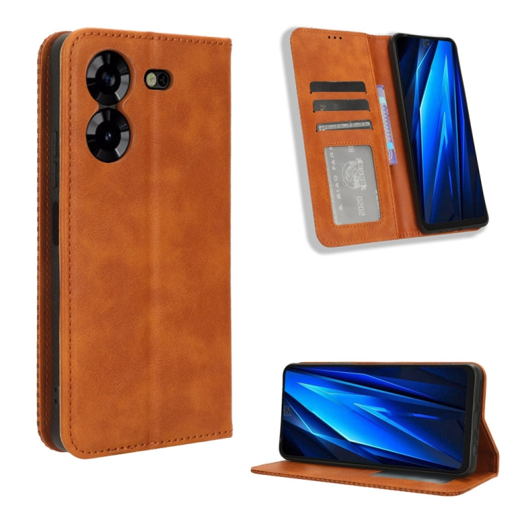 Magnetic Buckle Retro Texture Leather Phone Case, Series 1