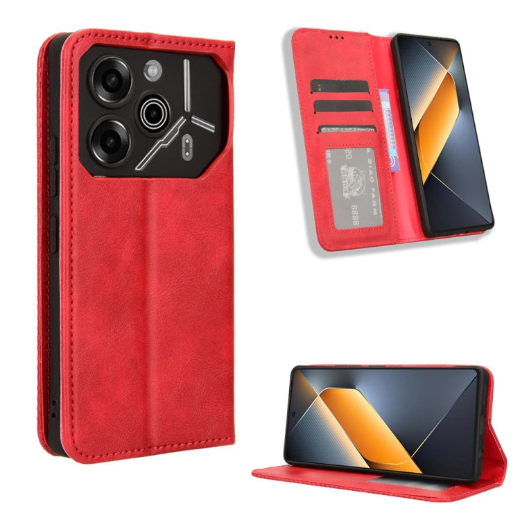 Magnetic Buckle Retro Texture Leather Phone Case, Series 1