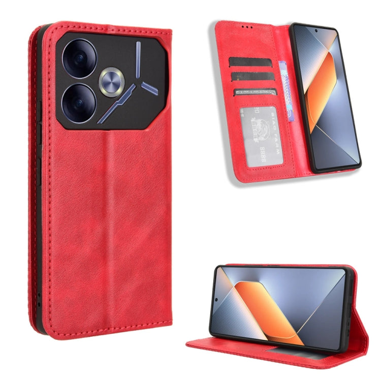 Magnetic Buckle Retro Texture Leather Phone Case, Series 2