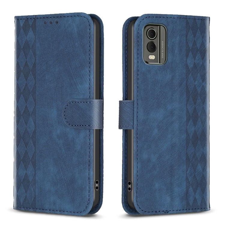 Plaid Embossed Leather Phone Case My Store