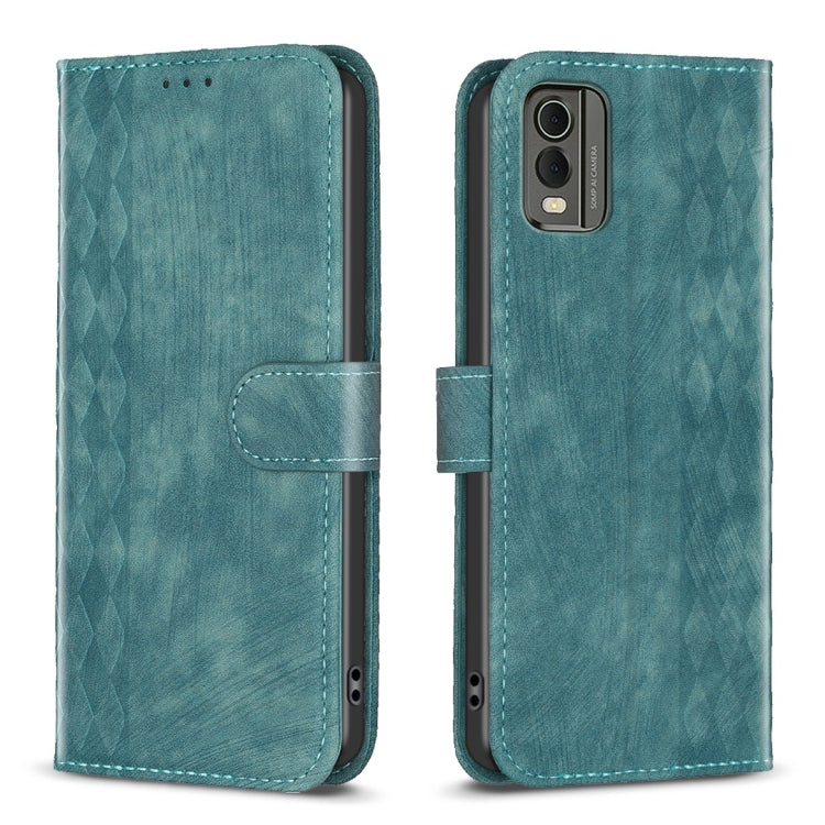 Plaid Embossed Leather Phone Case