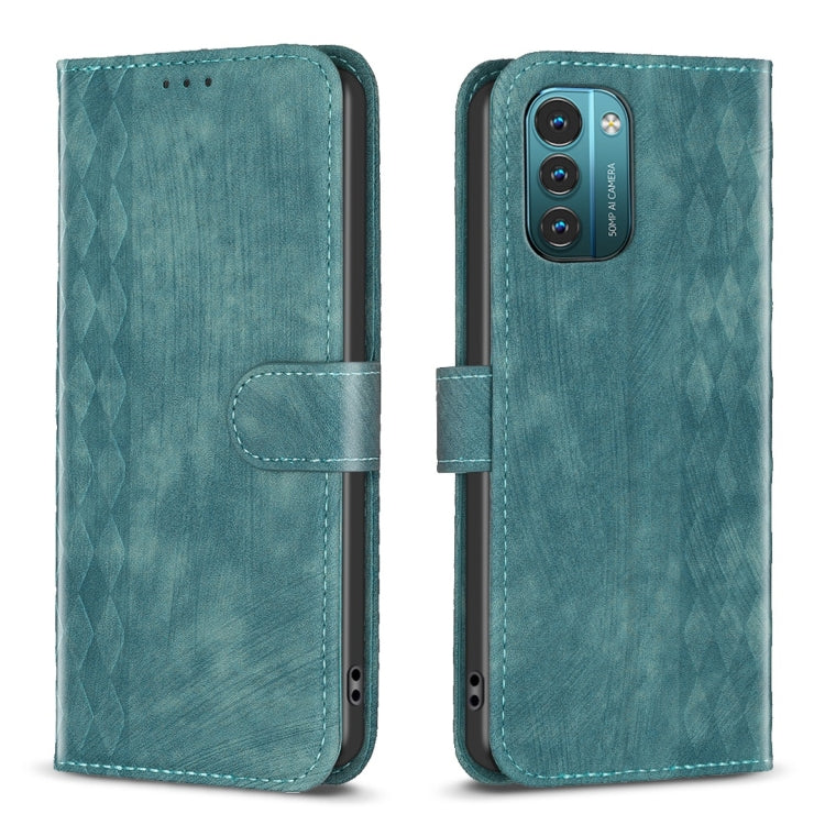 Plaid Embossed Leather Phone Case My Store