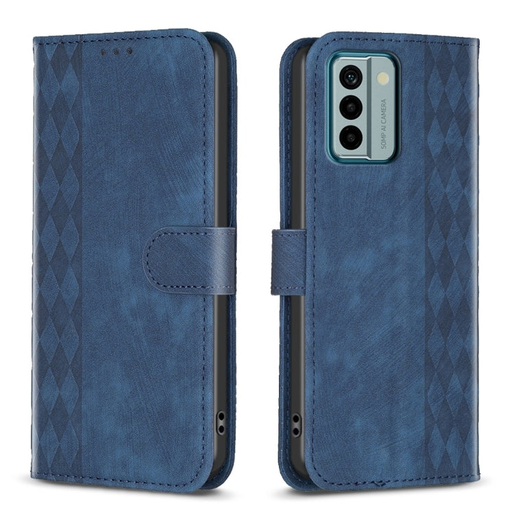 Plaid Embossed Leather Phone Case My Store