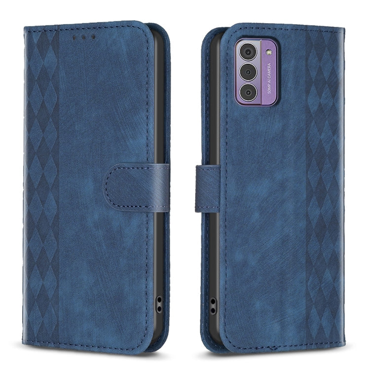 Plaid Embossed Leather Phone Case My Store