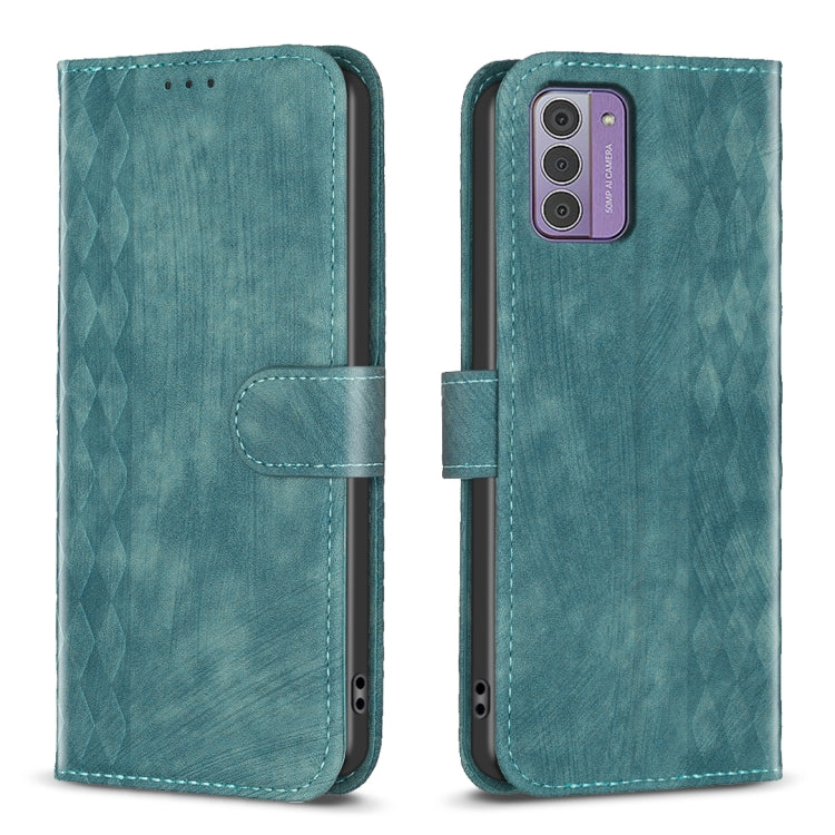 Plaid Embossed Leather Phone Case