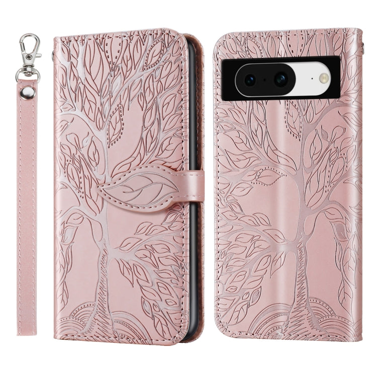 Life Tree Embossing Pattern Flip Leather Phone Case My Store