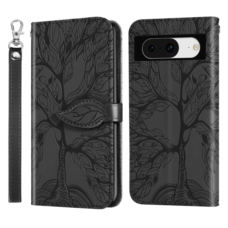 Life Tree Embossing Pattern Flip Leather Phone Case My Store