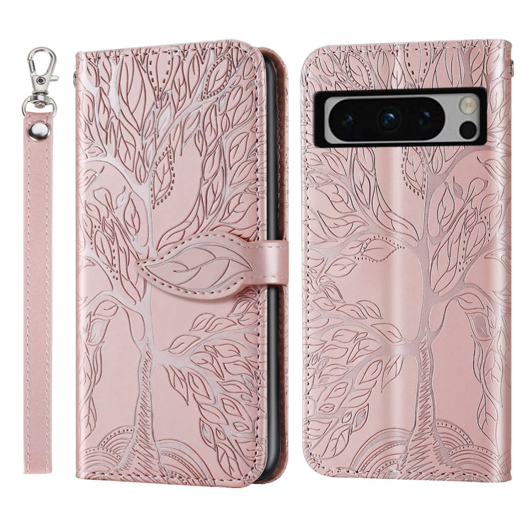 Life Tree Embossing Pattern Flip Leather Phone Case My Store