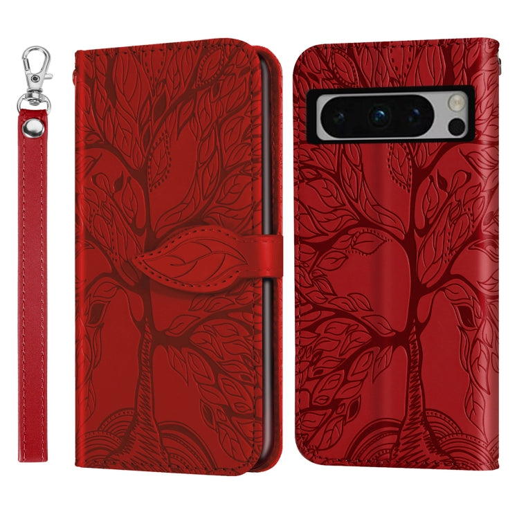 Life Tree Embossing Pattern Flip Leather Phone Case My Store