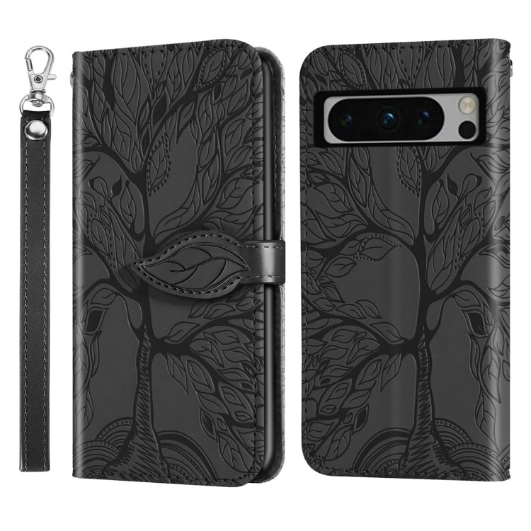 Life Tree Embossing Pattern Flip Leather Phone Case My Store