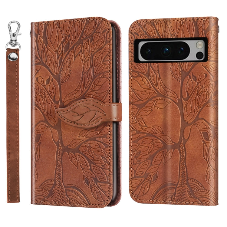 Life Tree Embossing Pattern Flip Leather Phone Case My Store