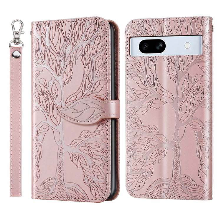 Life Tree Embossing Pattern Flip Leather Phone Case My Store