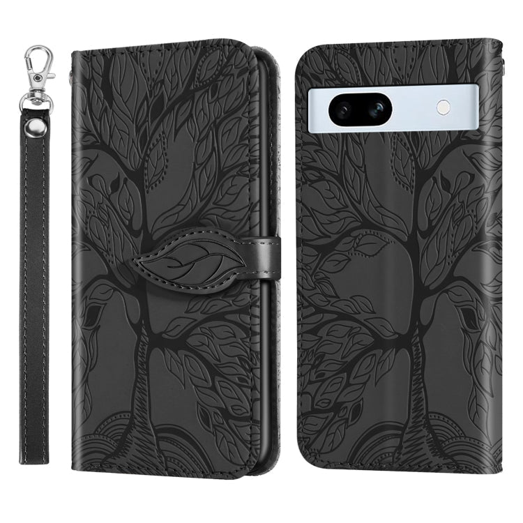 Life Tree Embossing Pattern Flip Leather Phone Case My Store