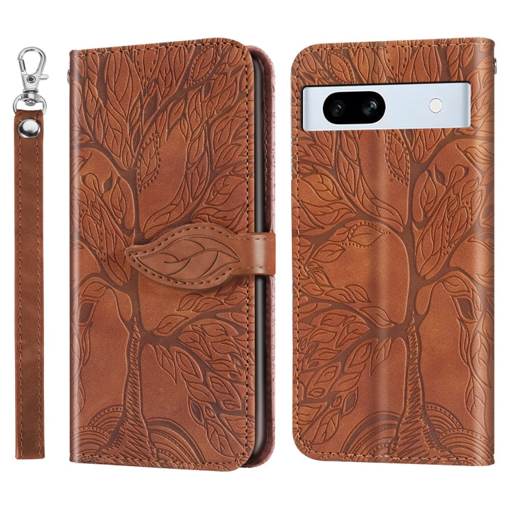 Life Tree Embossing Pattern Flip Leather Phone Case My Store