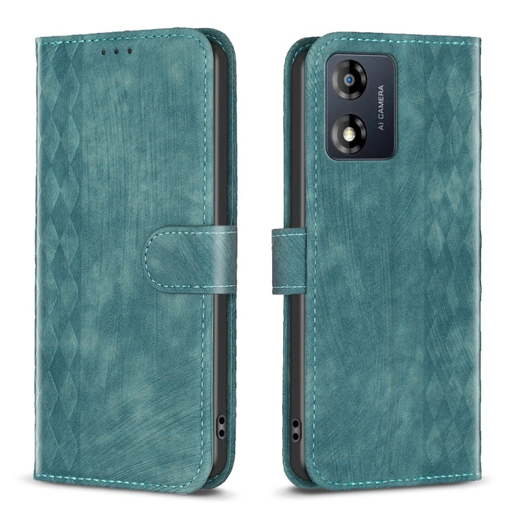 Plaid Embossed Leather Phone Case My Store