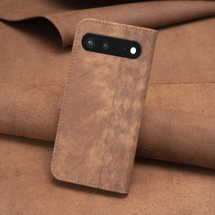 Plaid Embossed Leather Phone Case My Store