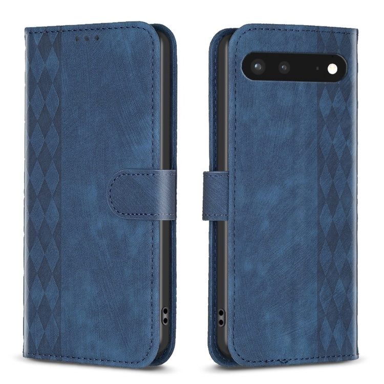 Plaid Embossed Leather Phone Case My Store