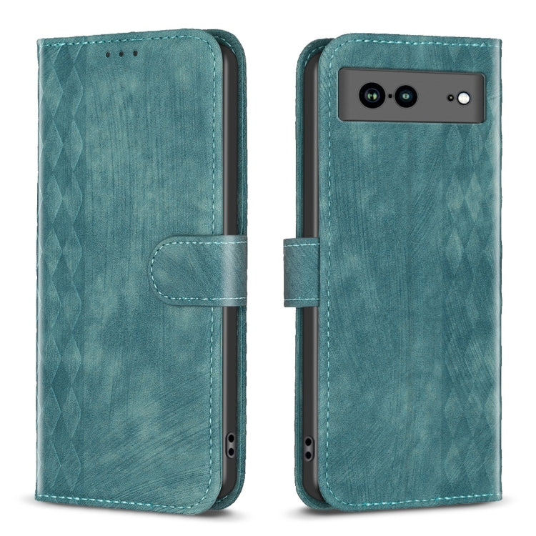 Plaid Embossed Leather Phone Case My Store