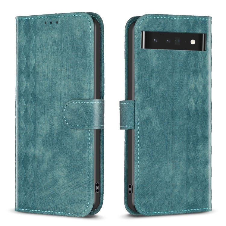 Plaid Embossed Leather Phone Case My Store