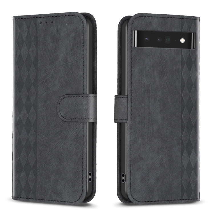 Plaid Embossed Leather Phone Case My Store