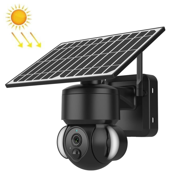 SHIWOJIA IP66 Waterproof 4G 3MP Solar Dome IP Camera, Two-way Audio & PIR Motion Detection & Night Vision