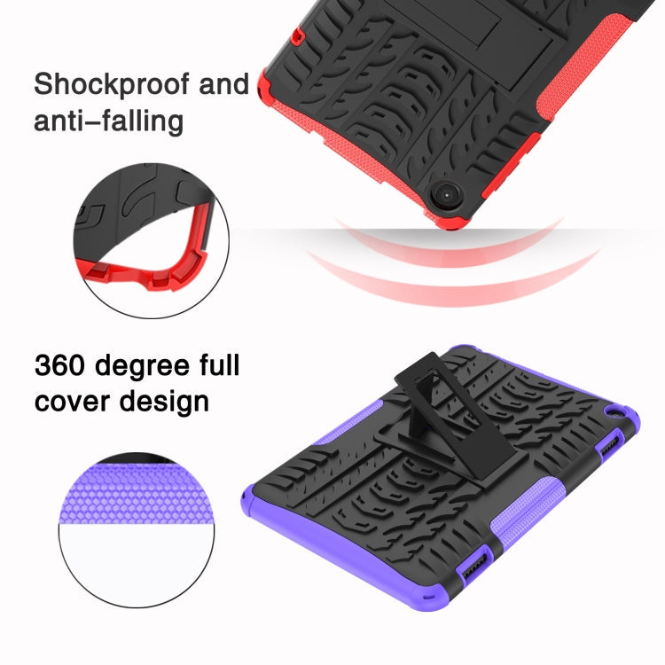 Tire Texture TPU + PC Tablet Case with Holder