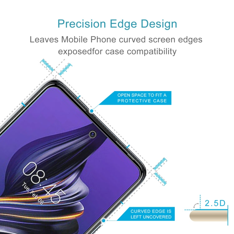 50pcs 0.26mm 9H 2.5D Tempered Glass Film-Reluova