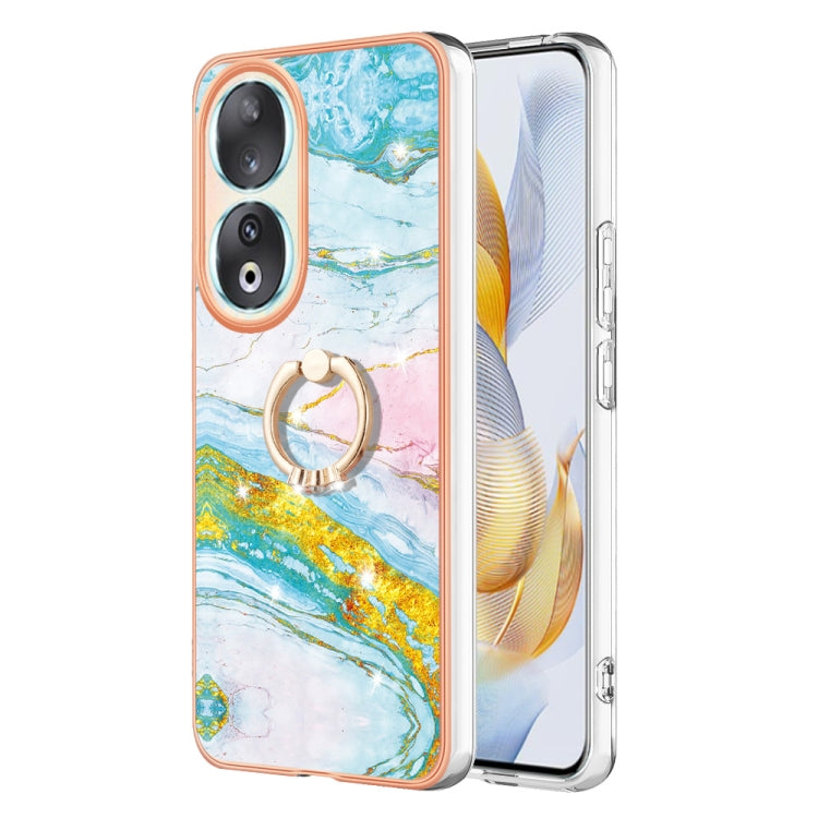 Electroplating Marble IMD TPU Phone Case with Ring Holder, Series 2